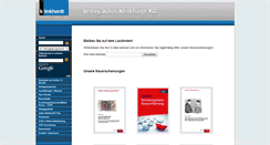 Desktop Screenshot of klinkhardt.de