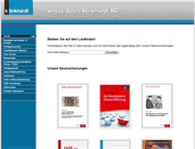 Tablet Screenshot of klinkhardt.de